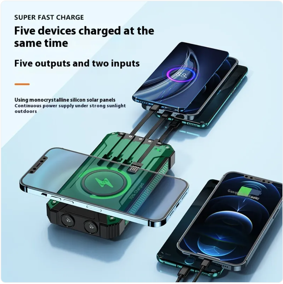 Solar Wireless Power Bank